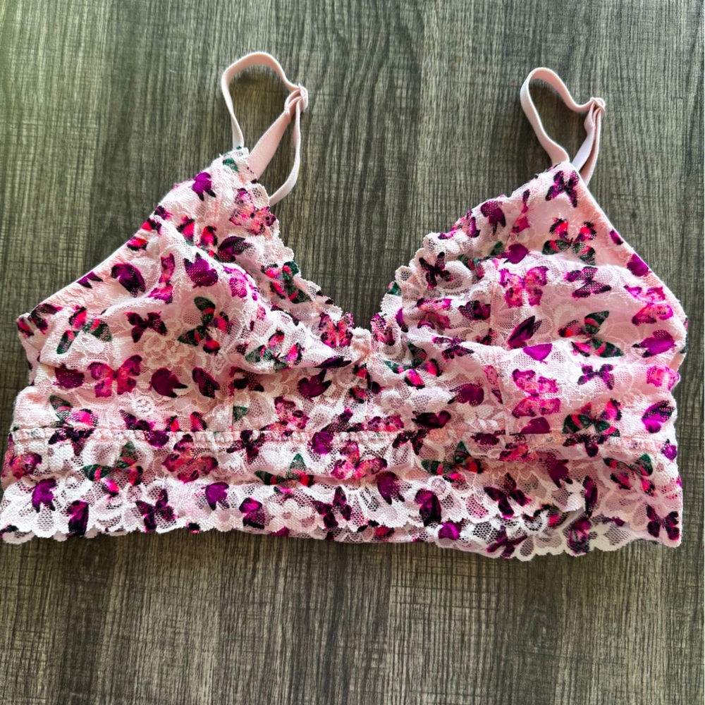 Victoria's Secret Pink Floral Lace Bralette